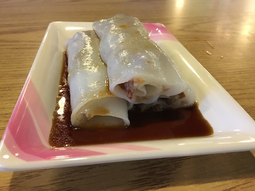 BBQ pork rice roll