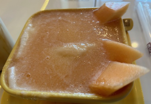 cantaloupe tofu pudding
