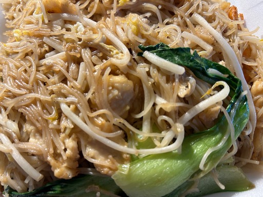 chicken and salted fish noodles
