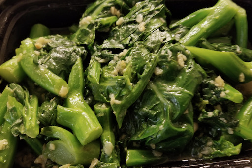 Chinese broccoli in garlic