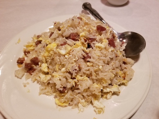 Chinese sausage fried rice