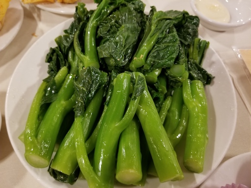 choy sum with oyster sauce