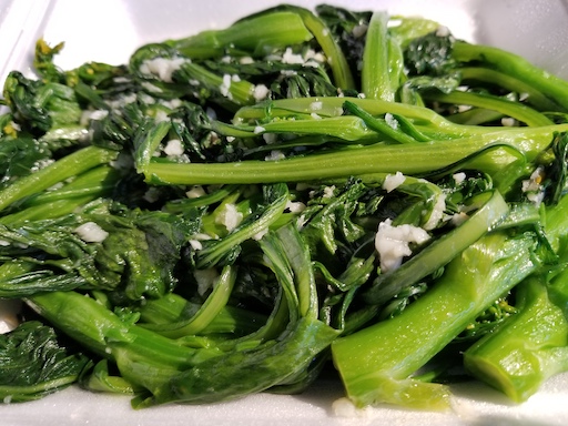 choy sum in garlic