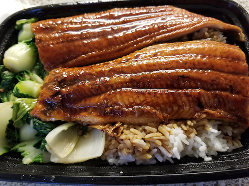 grilled eel on rice
