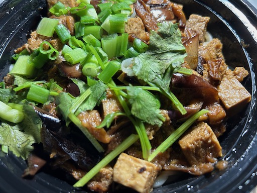 eggplant tofu noodles