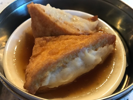 stuffed tofu w/ fish