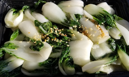 bok choy in garlic