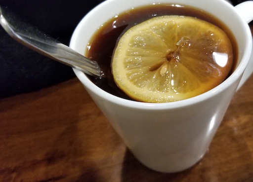 hot lemon tea