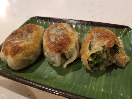 vegan chive dumpling