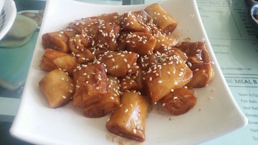 pan-fried rice roll