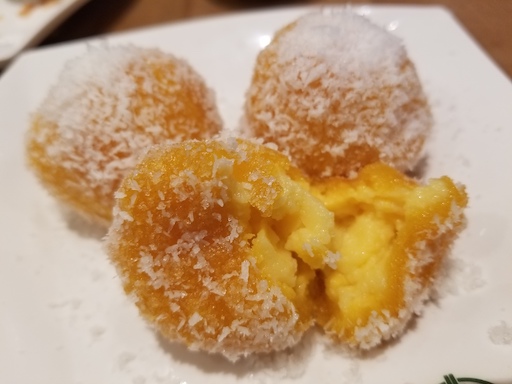 pumpkin custard ball