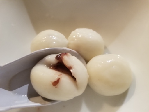 red bean rice balls