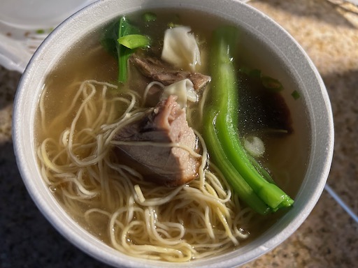 roast duck wonton noodle soup