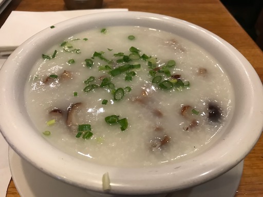 shredded roast duck congee