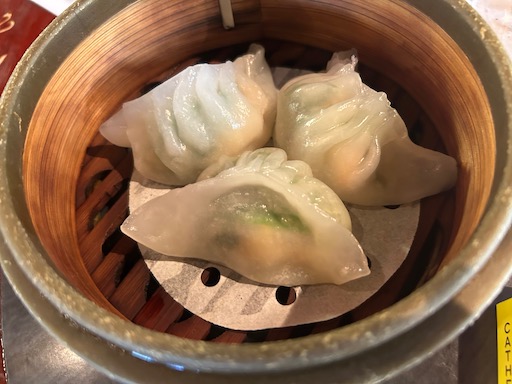 pea shoot dumpling