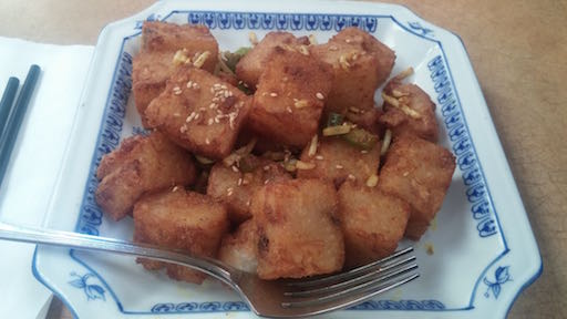Singapore-style turnip cake