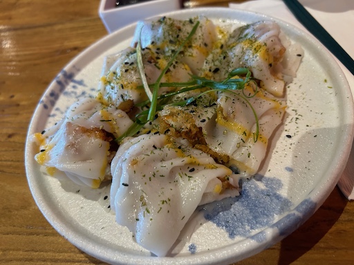 soft shell crab rice roll