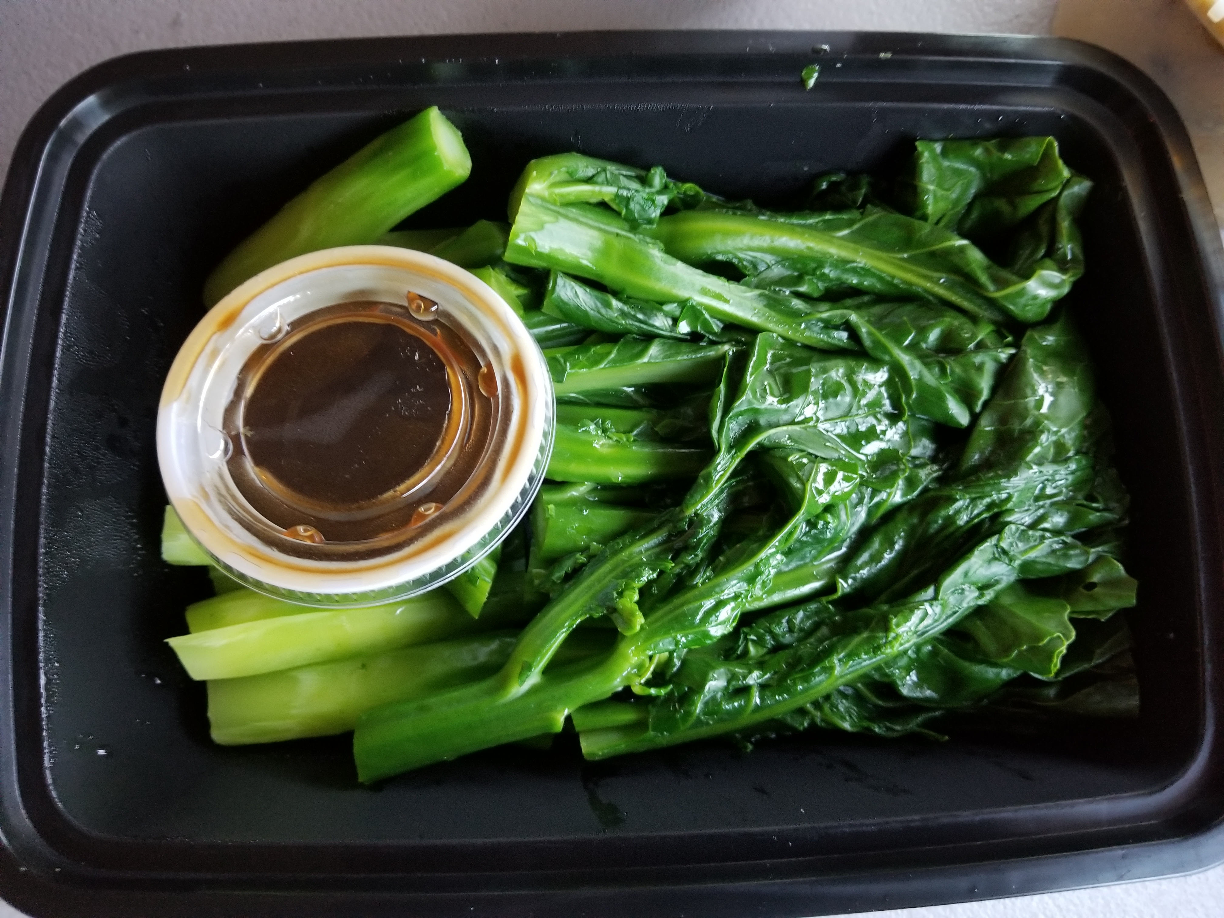 Seasonal vegetables with oyster sauce